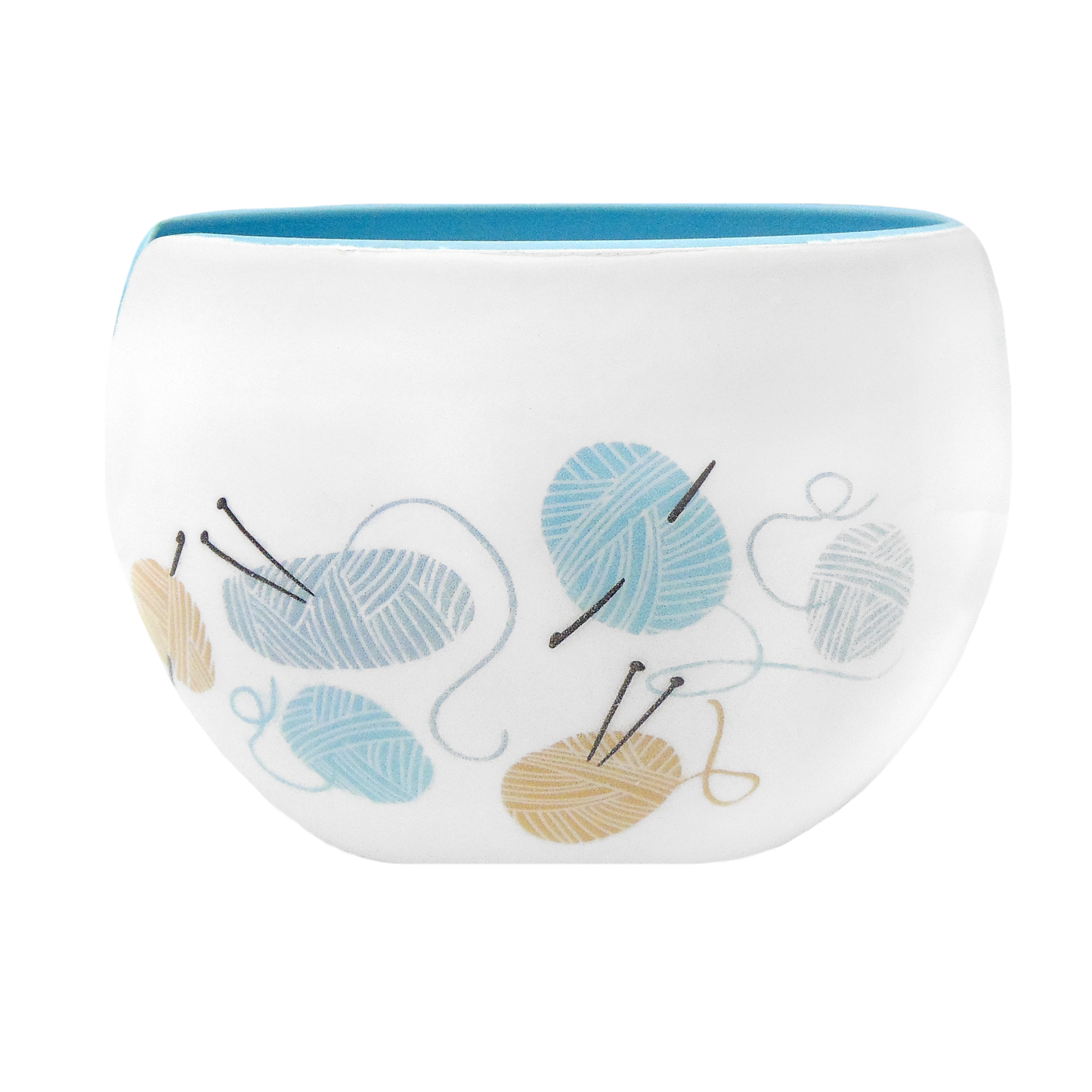 Life Happens-Yarn Helps Aluminum Yarn Bowl