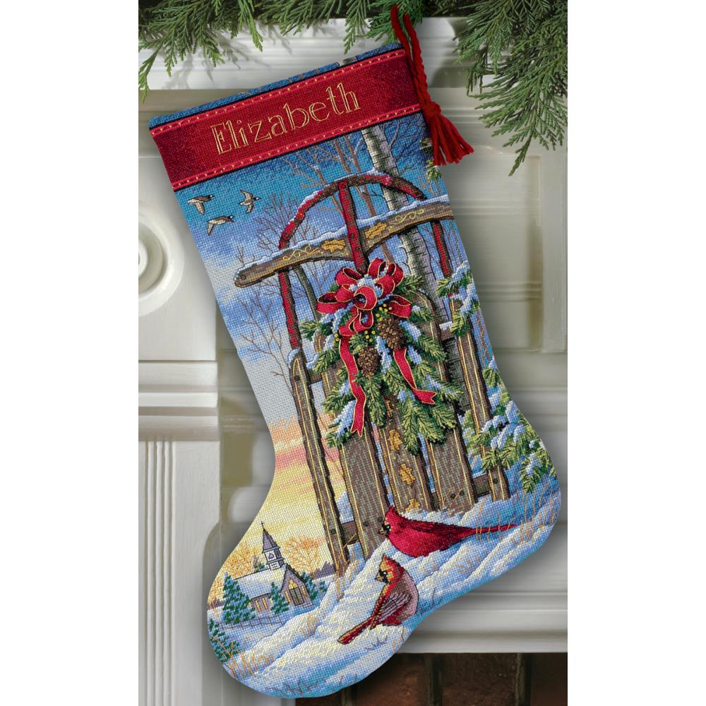 Christmas Sled Stocking