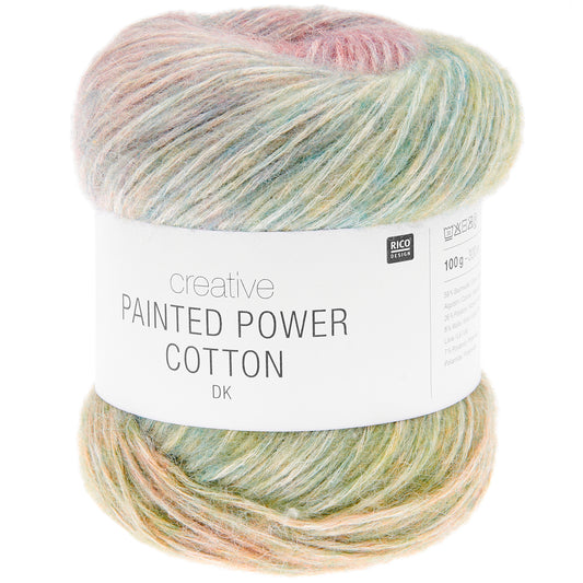 RICO-CREATIVE PAINTED POWDER COTTON