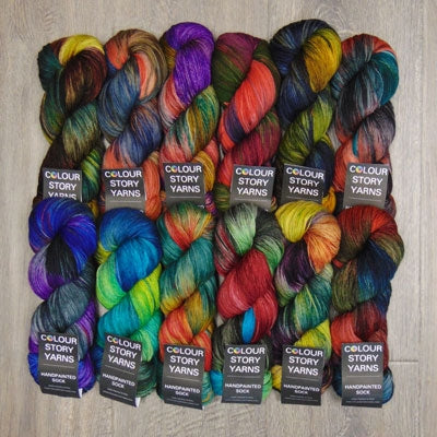 Color Story Yarns Handpainted Sock- REDUCED 30%